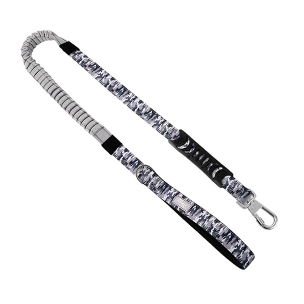 Bungee Dog Leash — Grey Camo