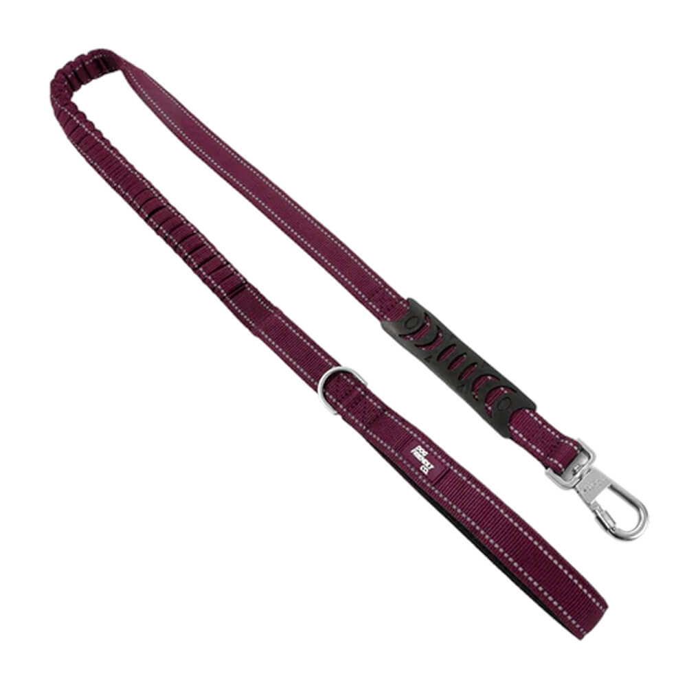 Bungee Dog Leash — Burgundy