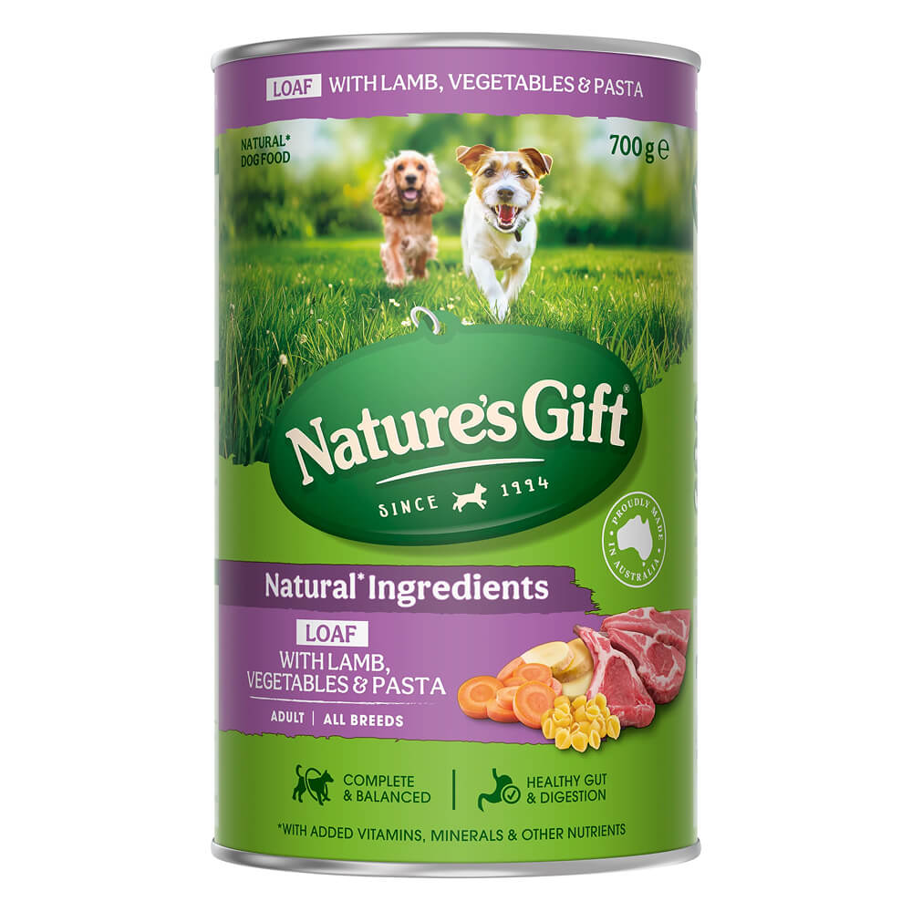 Loaf Lamb Recipe with Vegetables and Pasta Adult Wet Dog Food