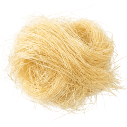 Pale yellow corn silk strands in a loose bundle, featuring fine, silky fibres and a natural sheen