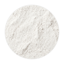 Fine white SAMe powder with a smooth, soft texture, used as a supplement ingredient for dogs