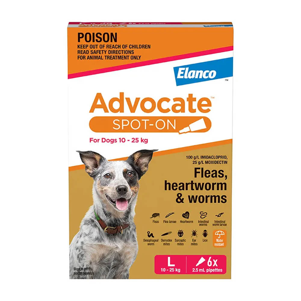 Advocate™ Large 10-25kg Flea and Worming Spot-On