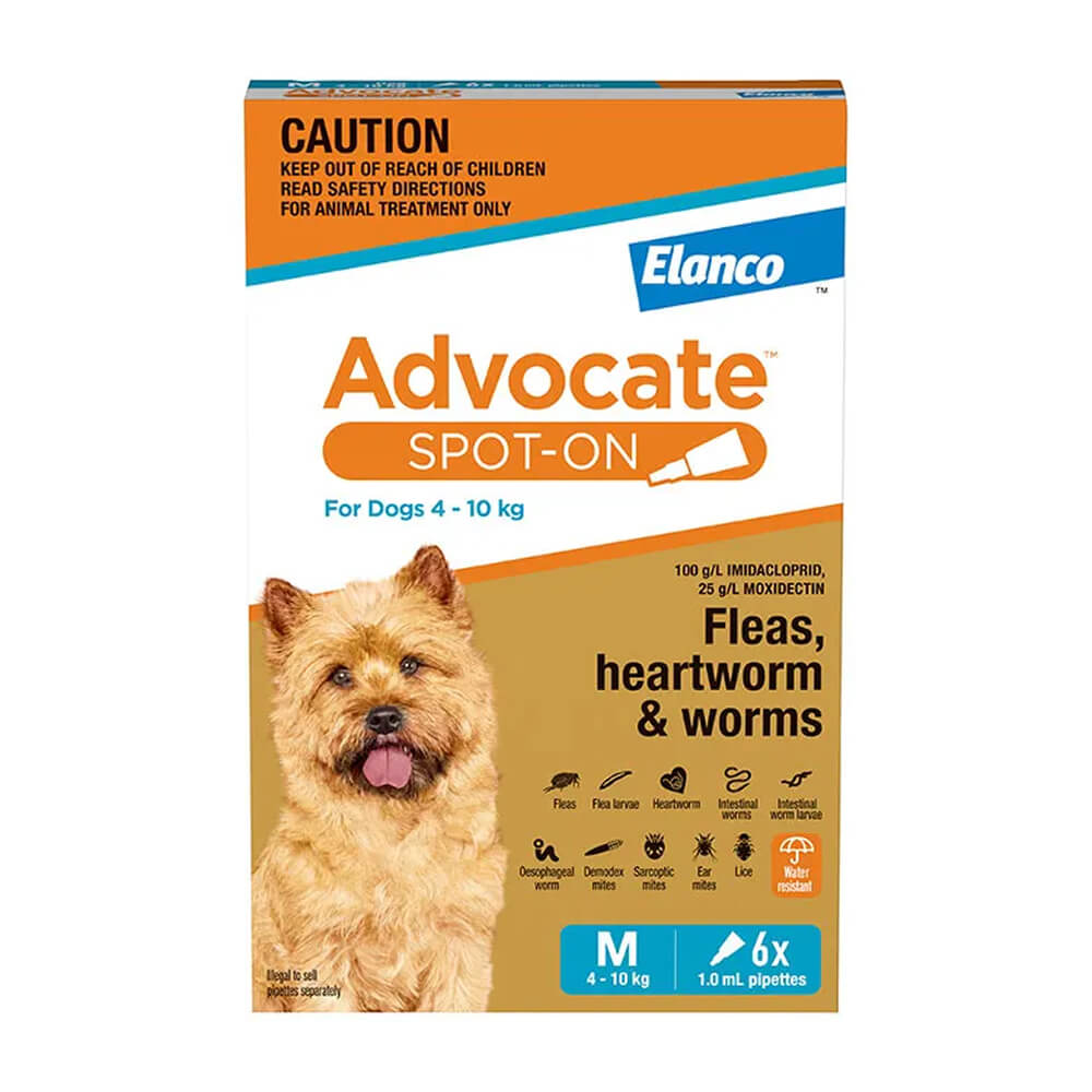 Advocate™ Medium 4-10kg Flea and Worming Spot-On