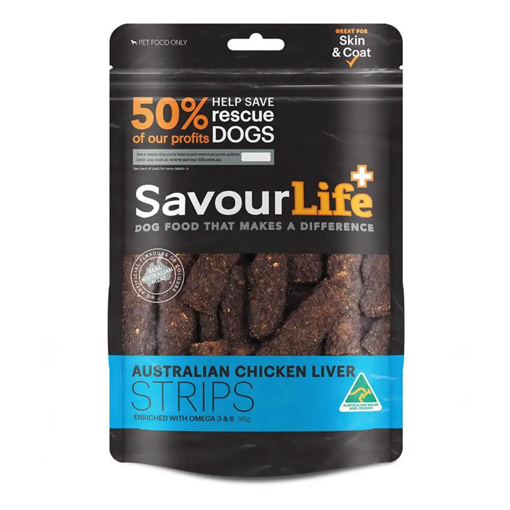 Australian Chicken Liver Strips Dog Treats
