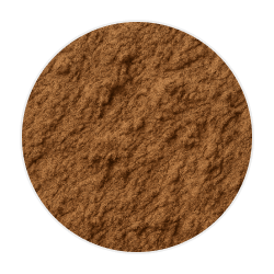 Fine, light brown tuna meal powder with a slightly coarse texture, commonly used as a protein source in dog food
