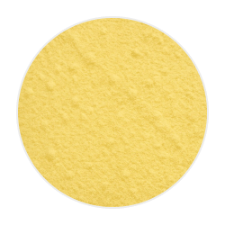 Fine yellow quercetin powder with a smooth, slightly grainy texture, used as a natural dog health supplement