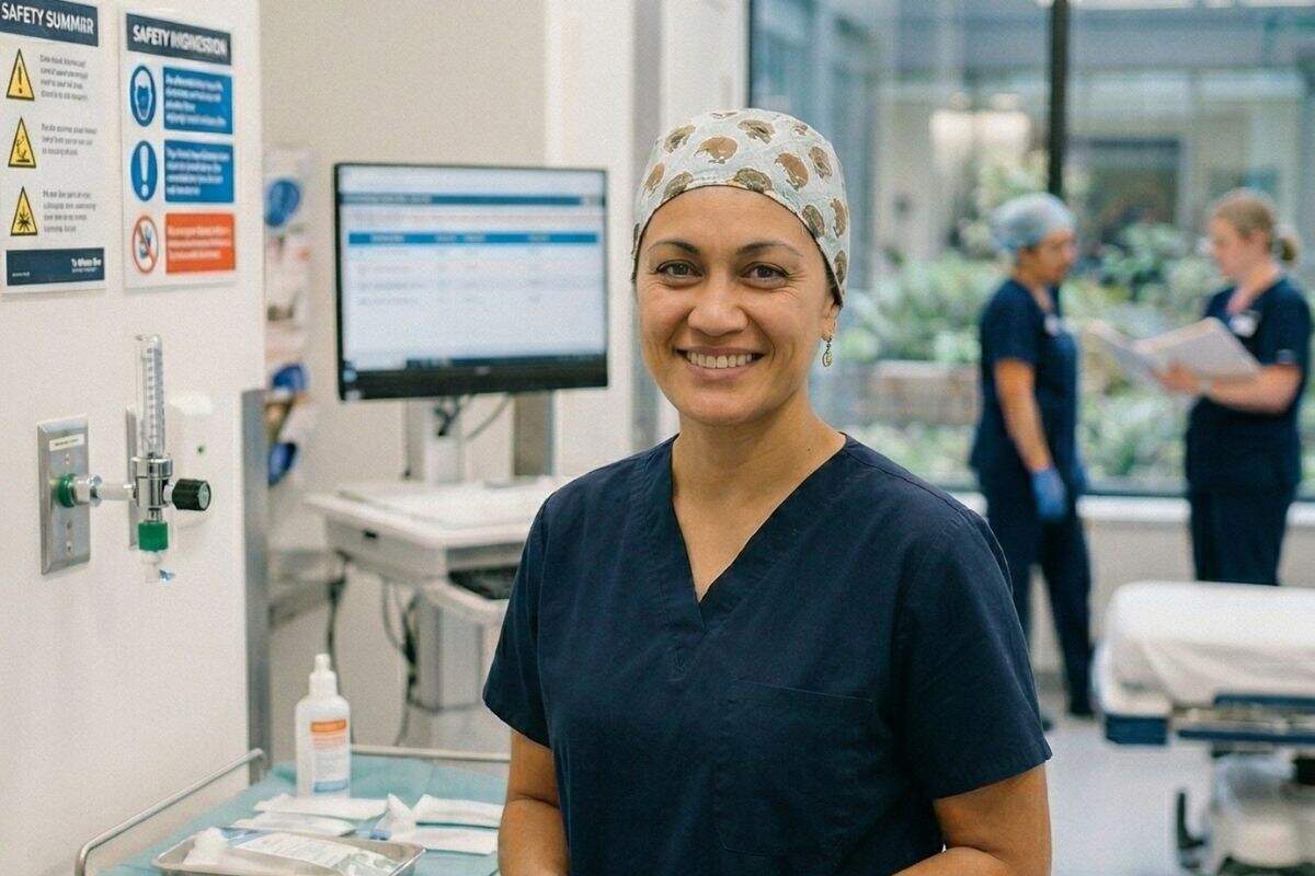 anaesthetist working in new Zealand hospital 