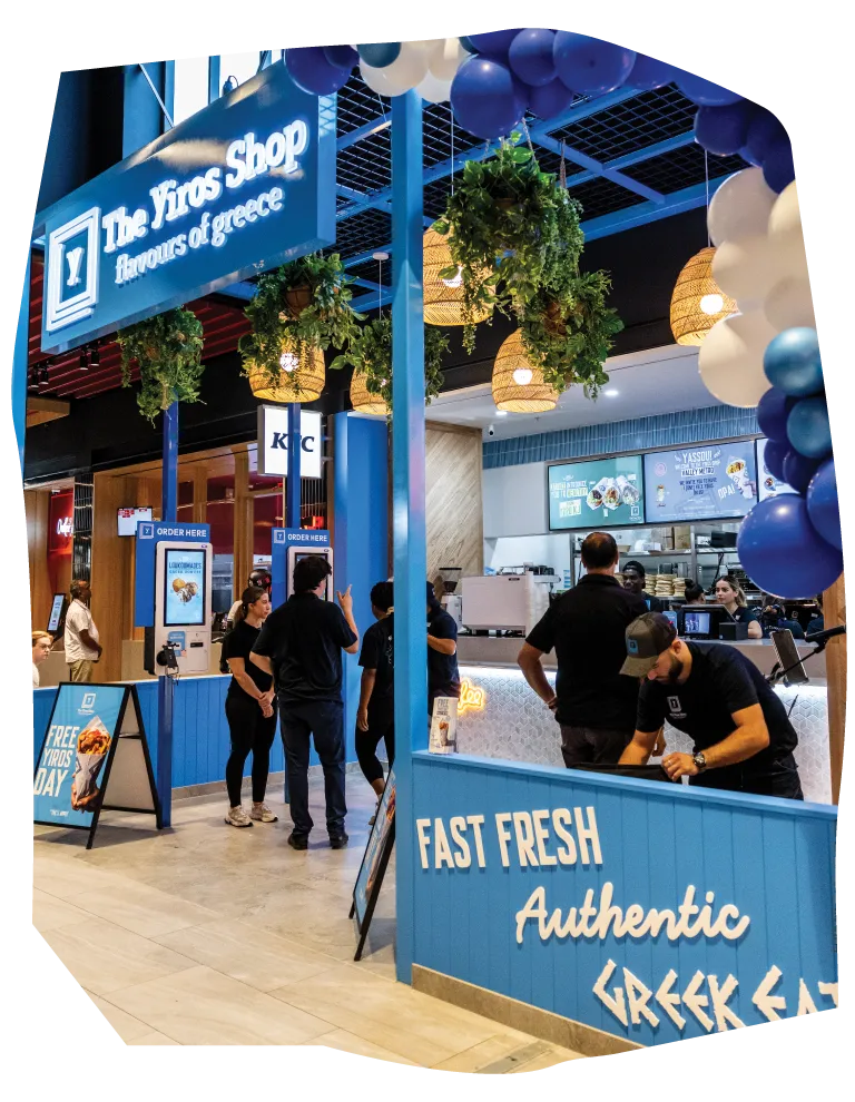 the yiros shop kiosk