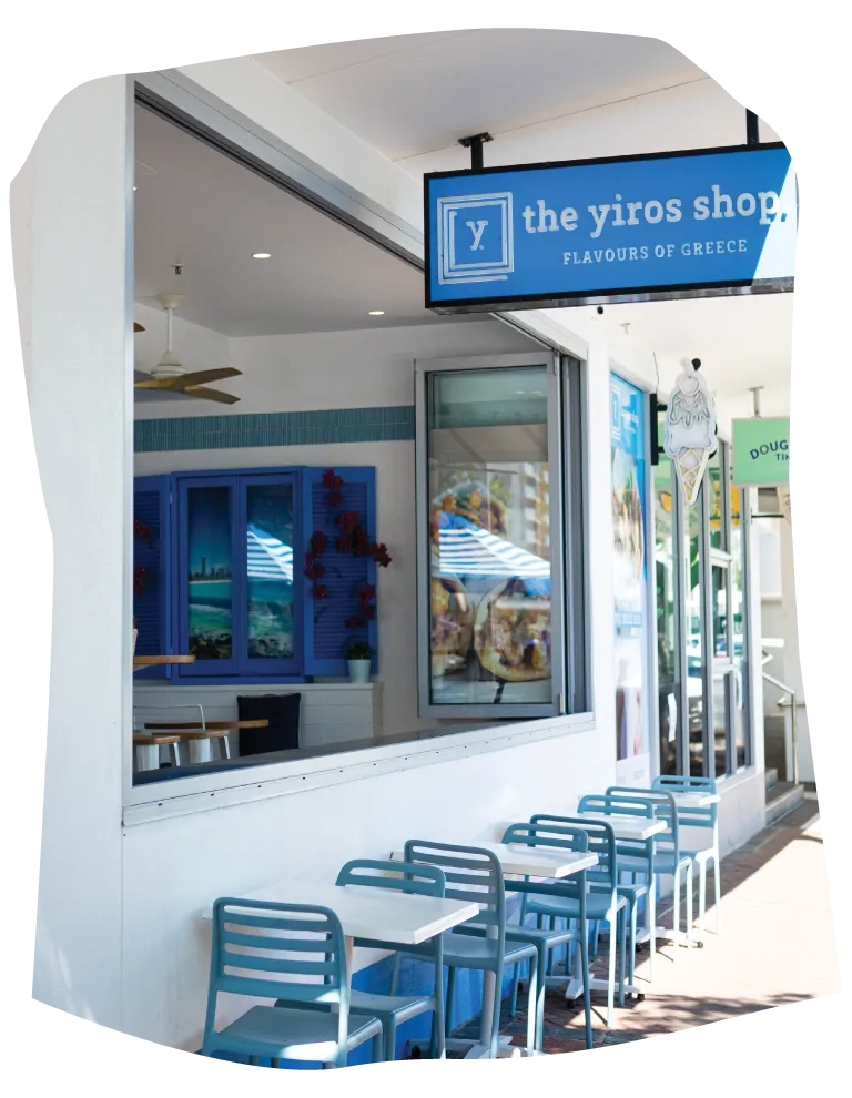the yiros shop exterior