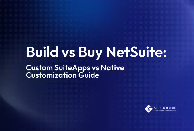 House model surrounded by blueprints and cash, representing the Build vs Buy NetSuite customization guide.