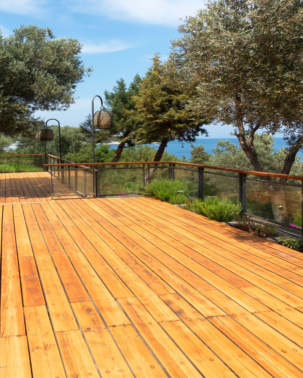 Wooden deck