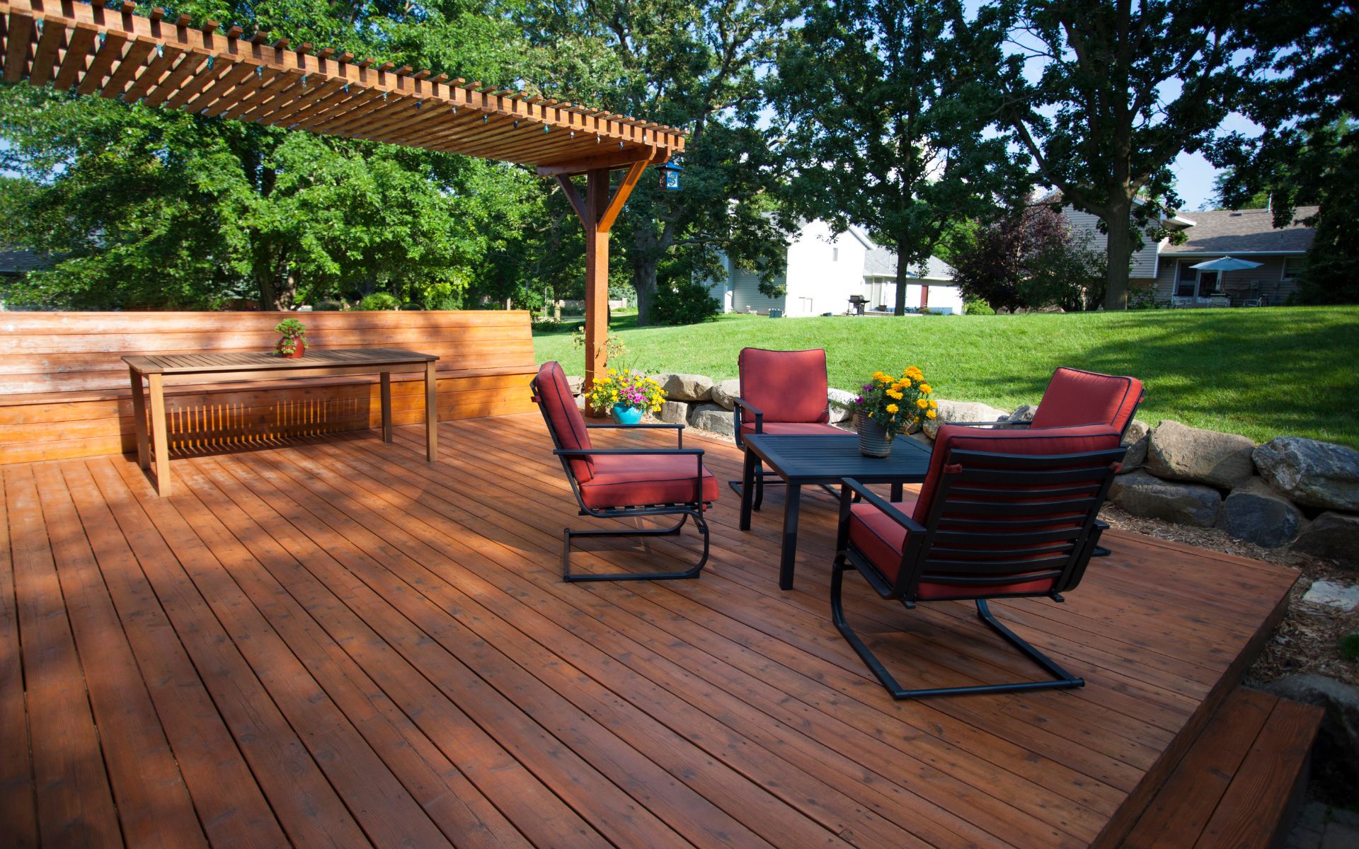 Deck and pergola