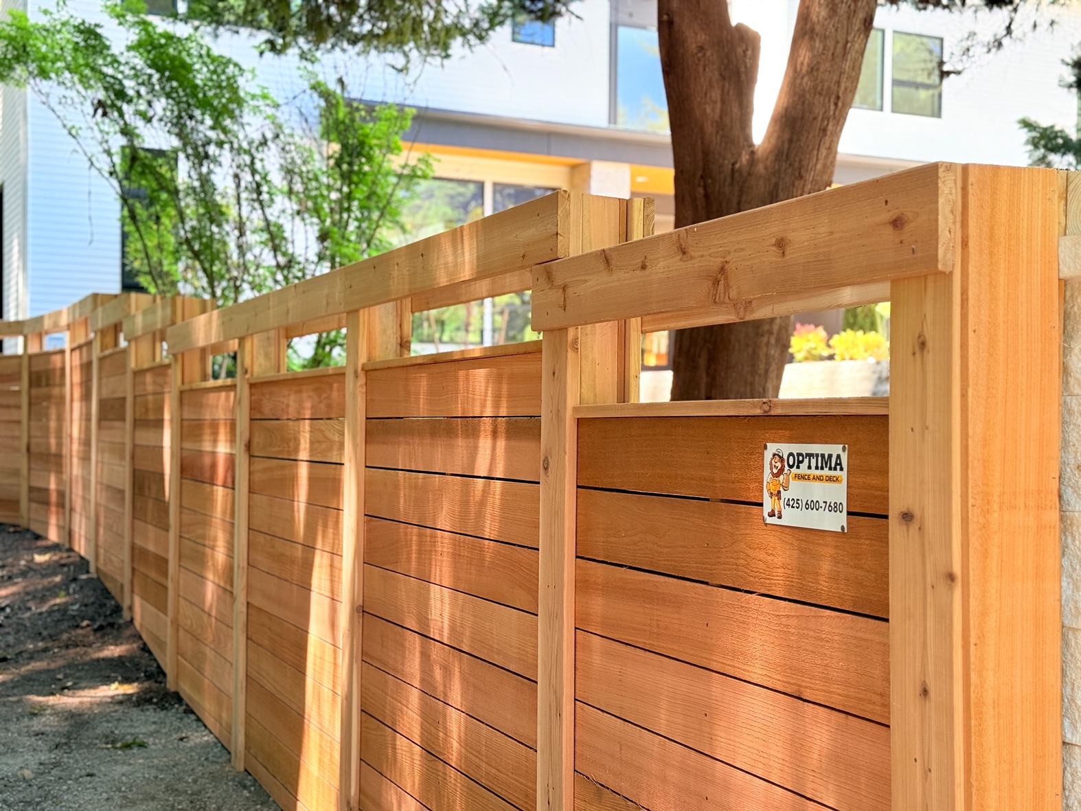 Horizontal Wood Fence Gallery (10)