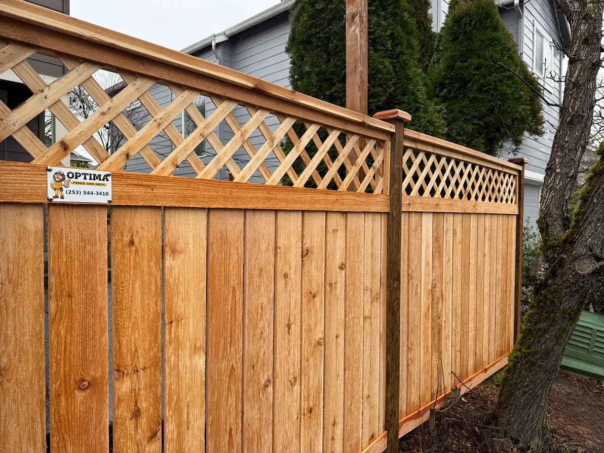 Full Panel Cedar Fence Project in Snoqualmie, WA After