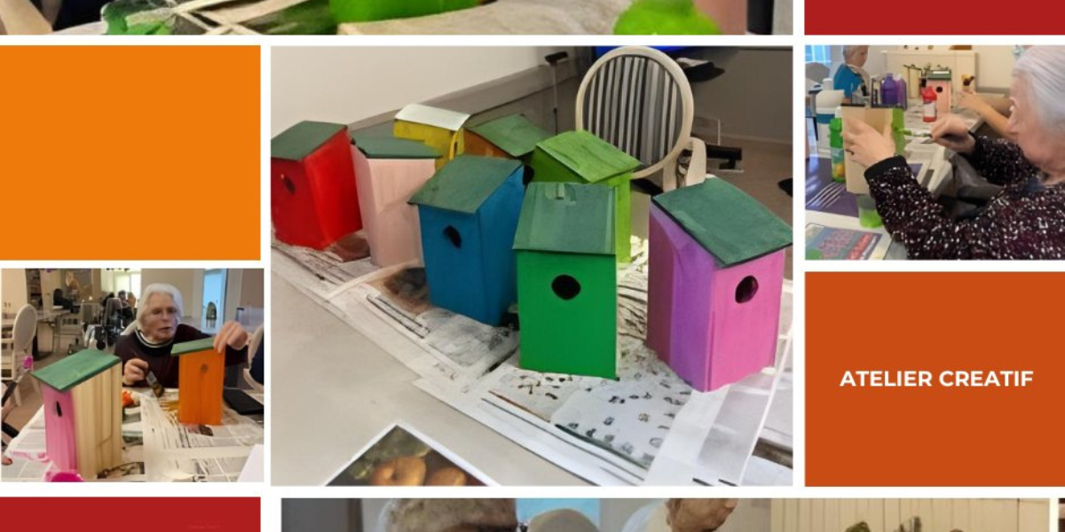 Créativité et nature : les nichoirs colorés de notre jardin thérapeutique