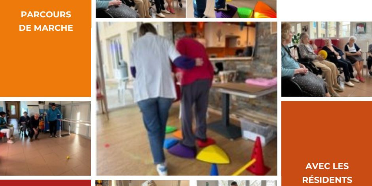 Un parcours de marche pour le bien-être des résidents