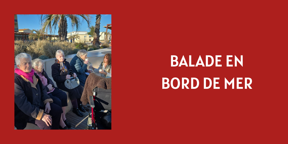Balade et goûter en bord de mer pour les résidents de l’unité protégée