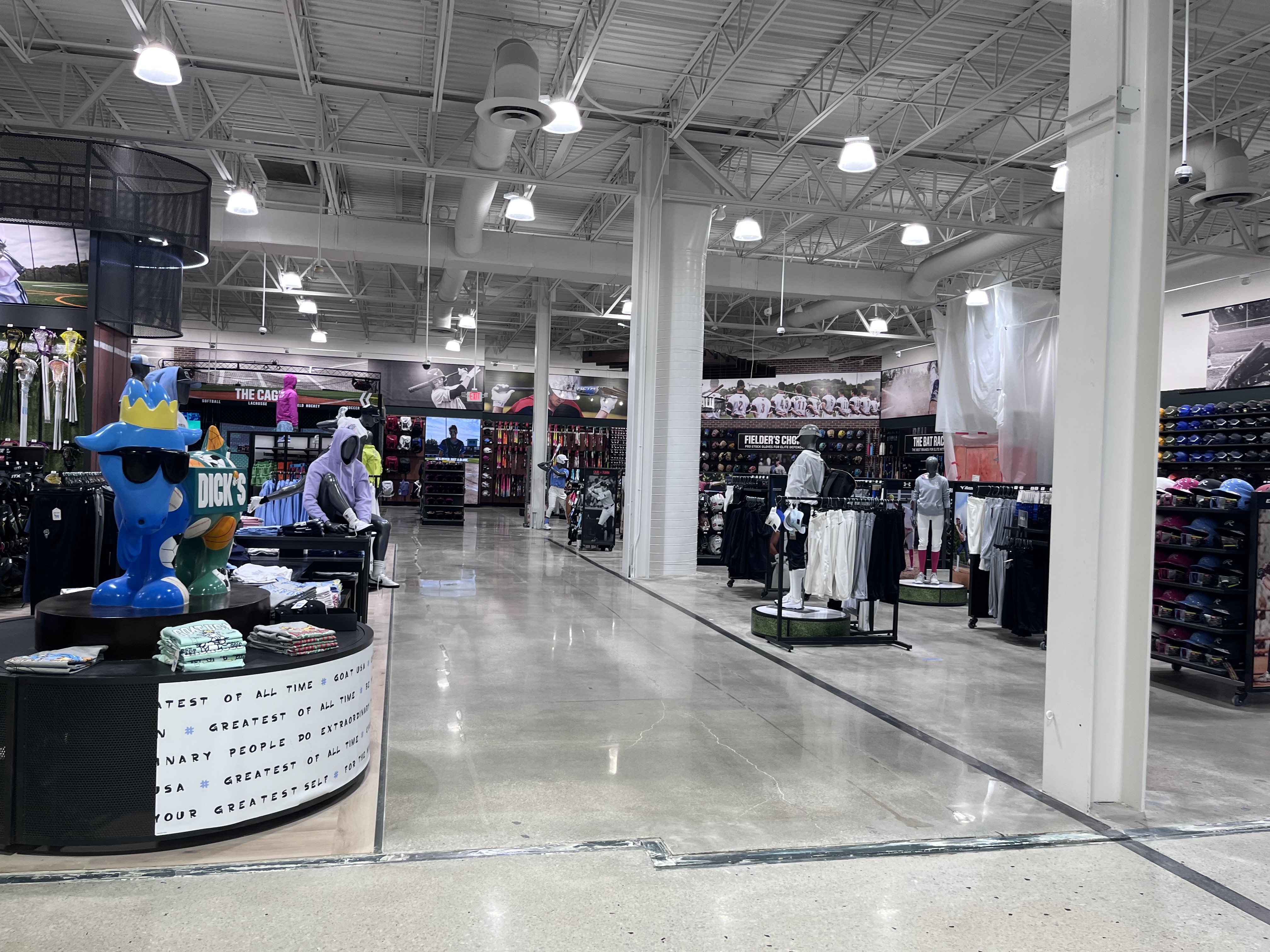 Retail sales floor cleaned and merchandised before opening day in the Kansas City metro