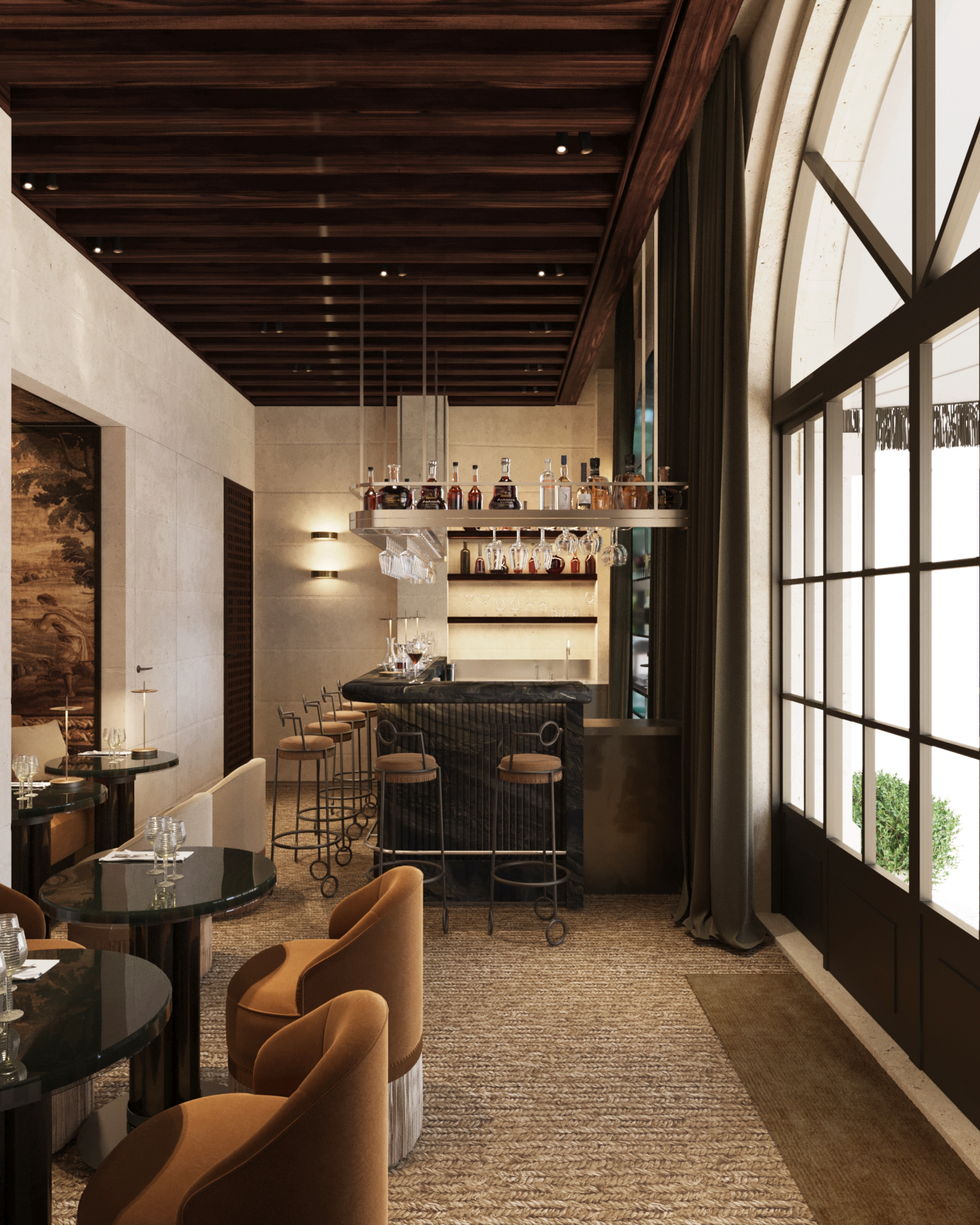 Spacious, elegant lobby with a welcoming, refined ambience.