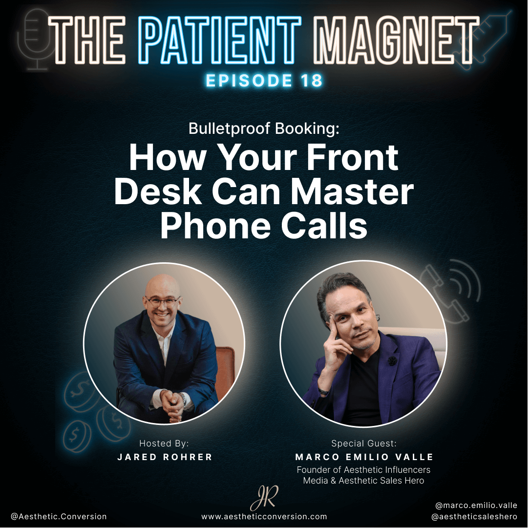 Medspa front desk team using phone scripts to increase bookings in 2025