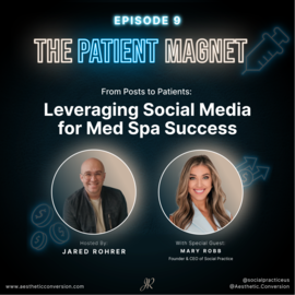 Medspa social media strategy visual | Engage followers to book appointments