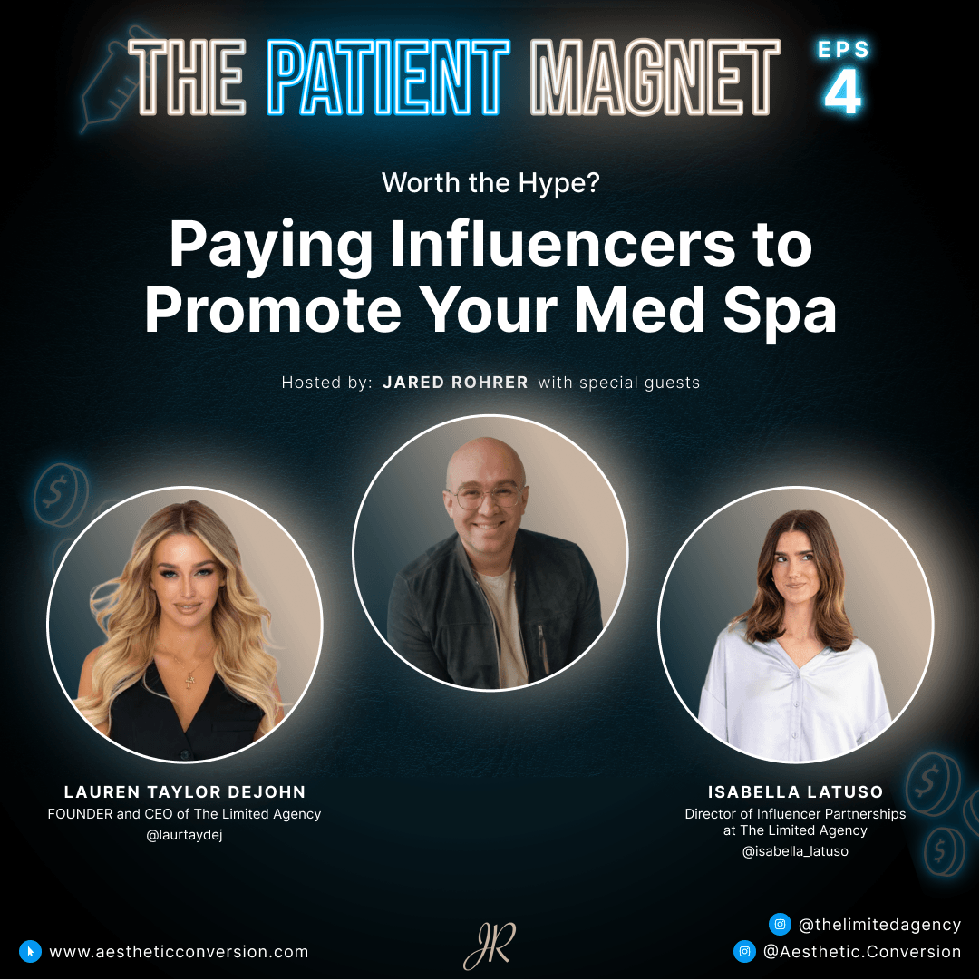 Medspa marketing strategy discussion about influencer marketing effectiveness in Florida