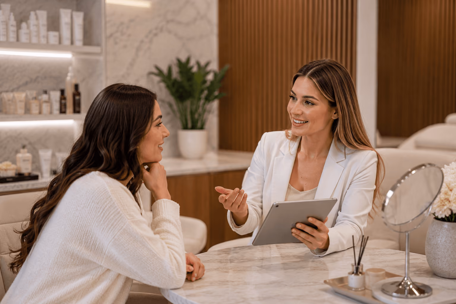 Patient researching a trusted Medspa Clinic in Massachusetts based on reviews, treatment results, and website credibility before booking