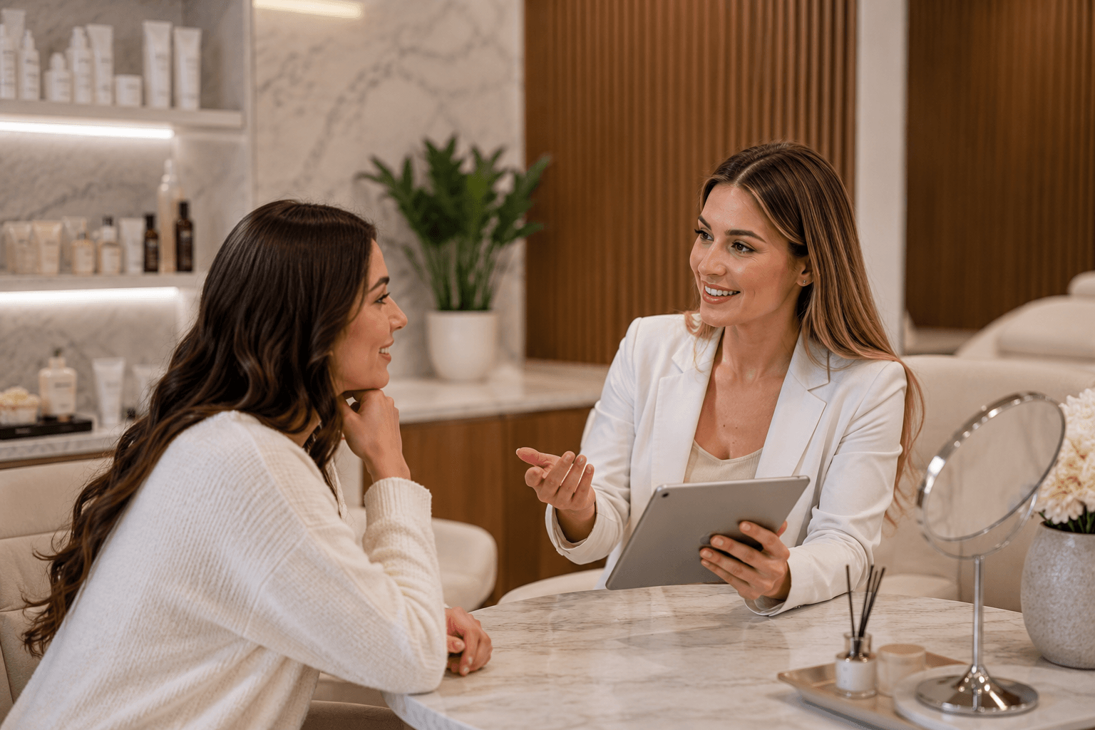 Patient researching a trusted Medspa Clinic in Massachusetts based on reviews, treatment results, and website credibility before booking