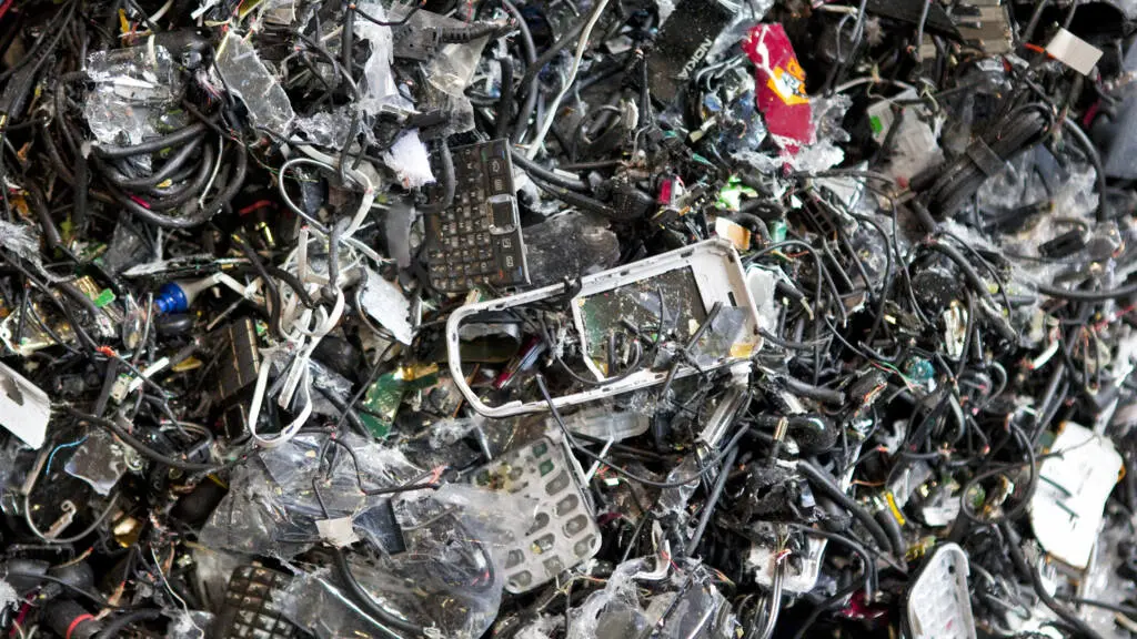 Stapel e-waste