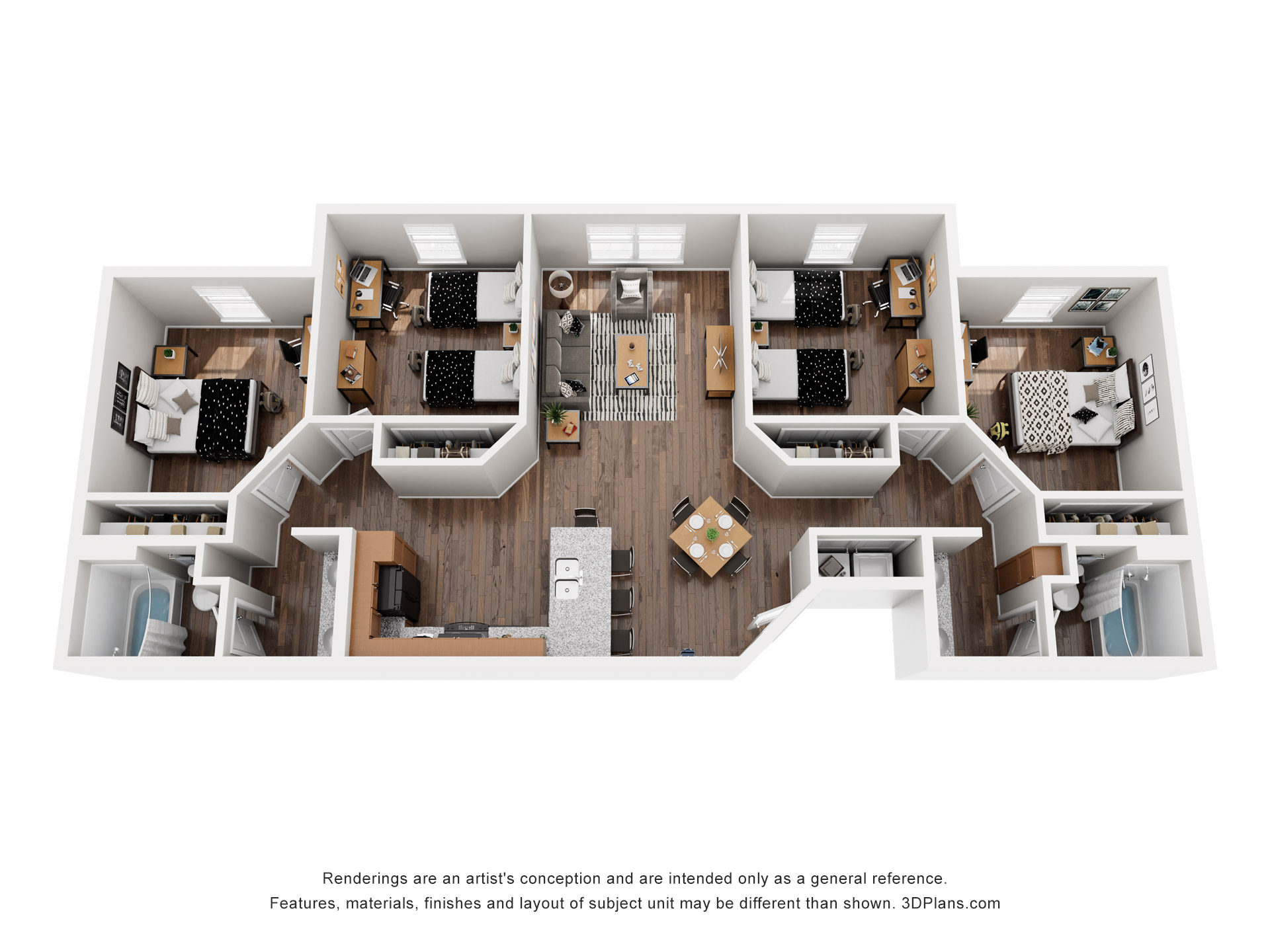 4x2 Double Occupancy layout