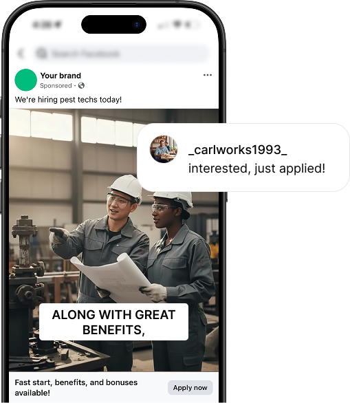 A screenshot of an applicants' profile in the Reelist website app