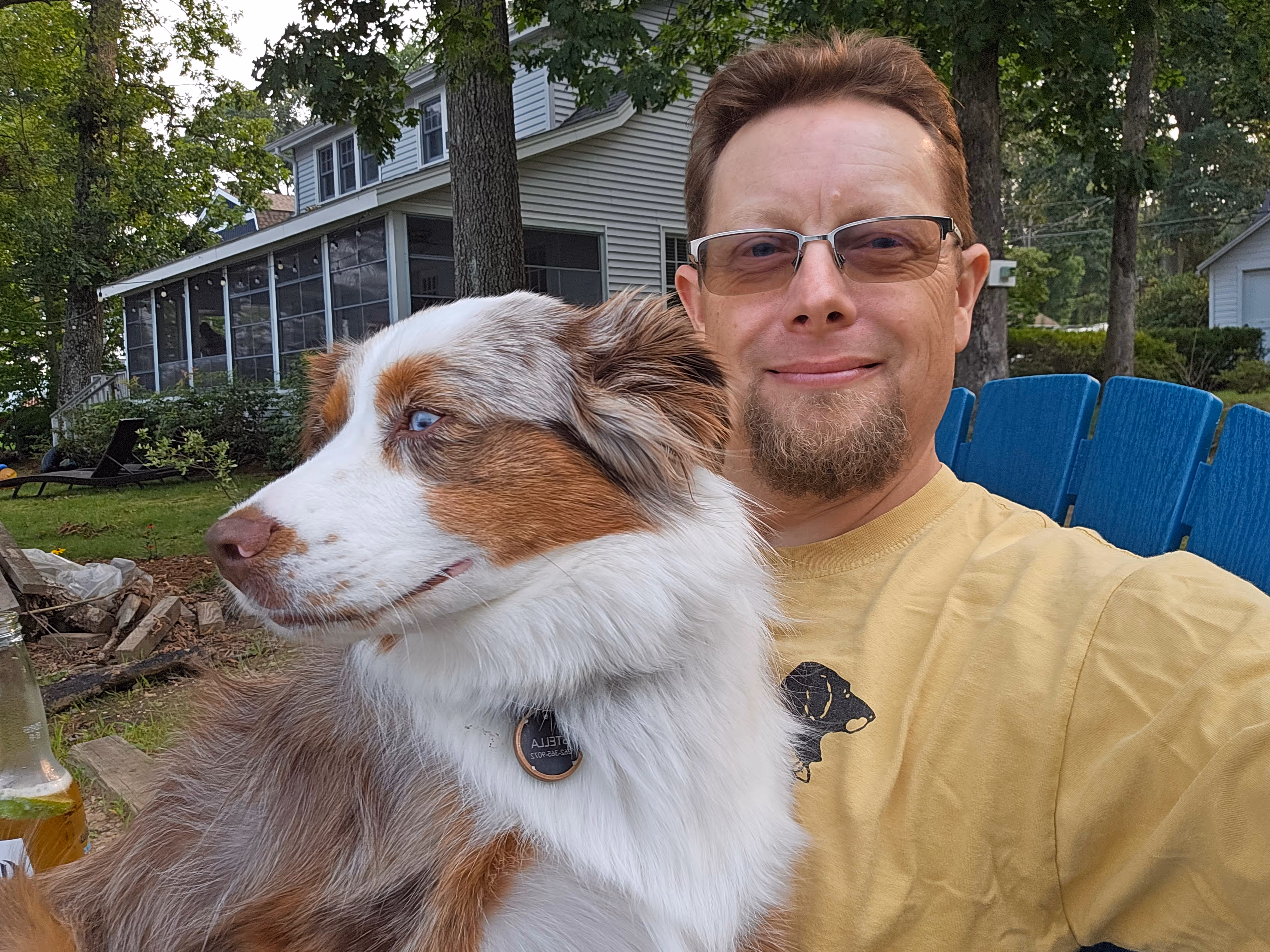 jeff bugbee headshot with dog