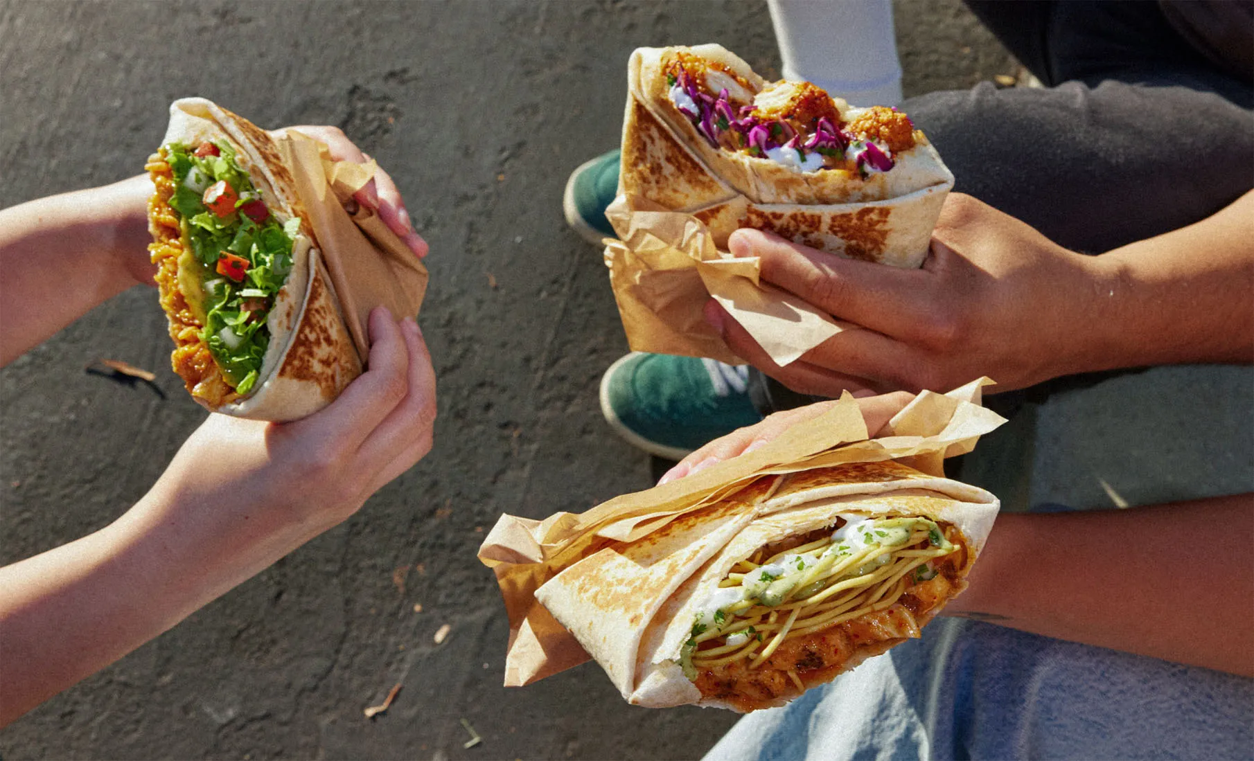 Taco Bell TBX Crunchwrap creations presented together