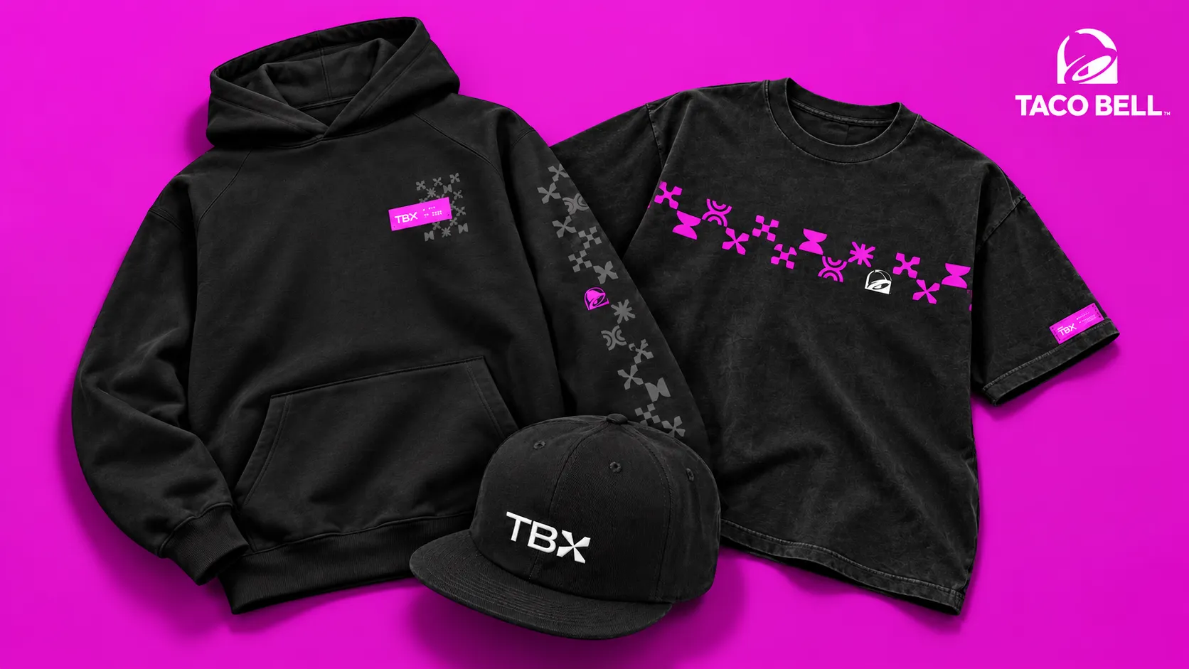 Taco Bell TBX custom merchandise