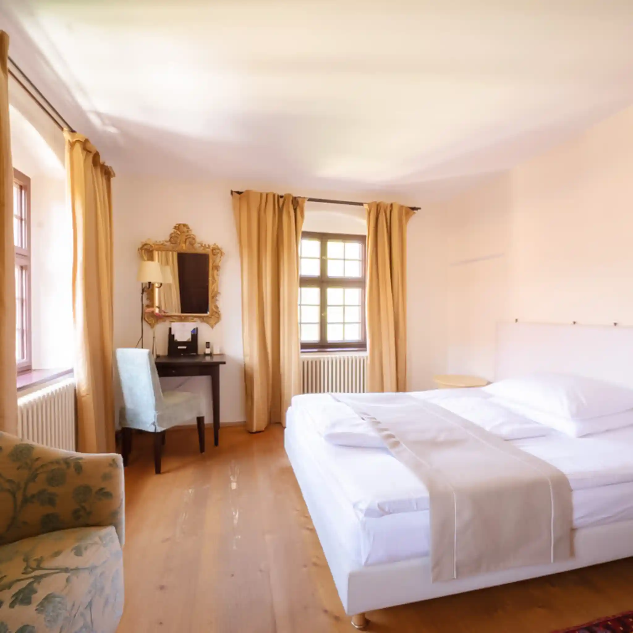 Ein Patientenzimmer auf Burg Wernberg