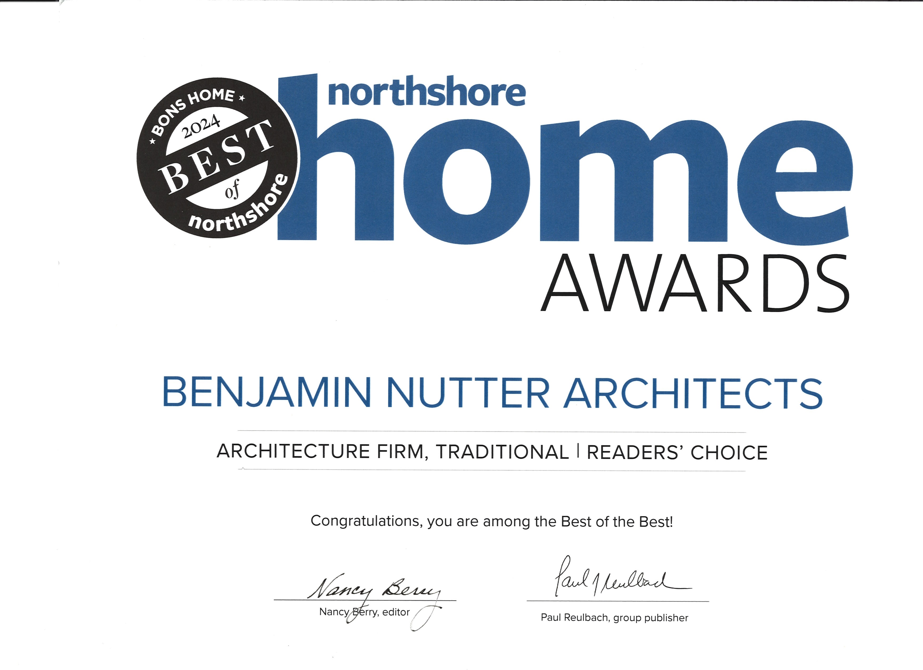 2024 Northshore Home BONS Awards