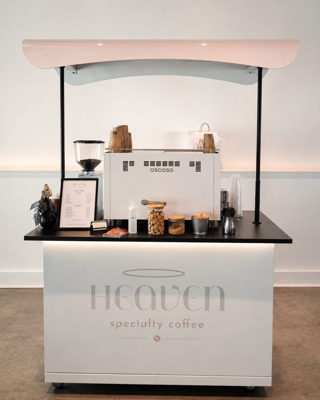 Heaven Coffee Kaffeewagen vollständig von vorne
