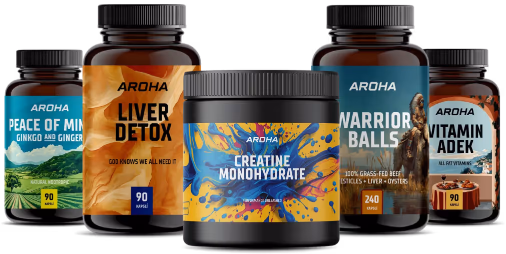 Doplňky stravy Aroha.