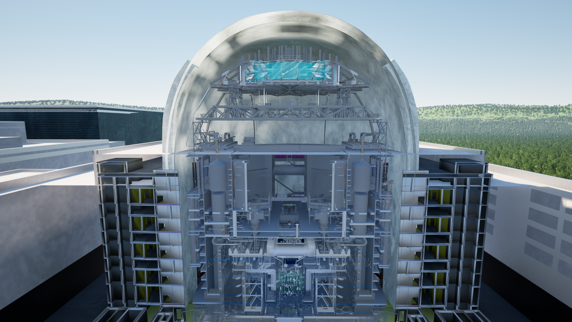 3D Rendering of an Elevated Water Reserve Tank