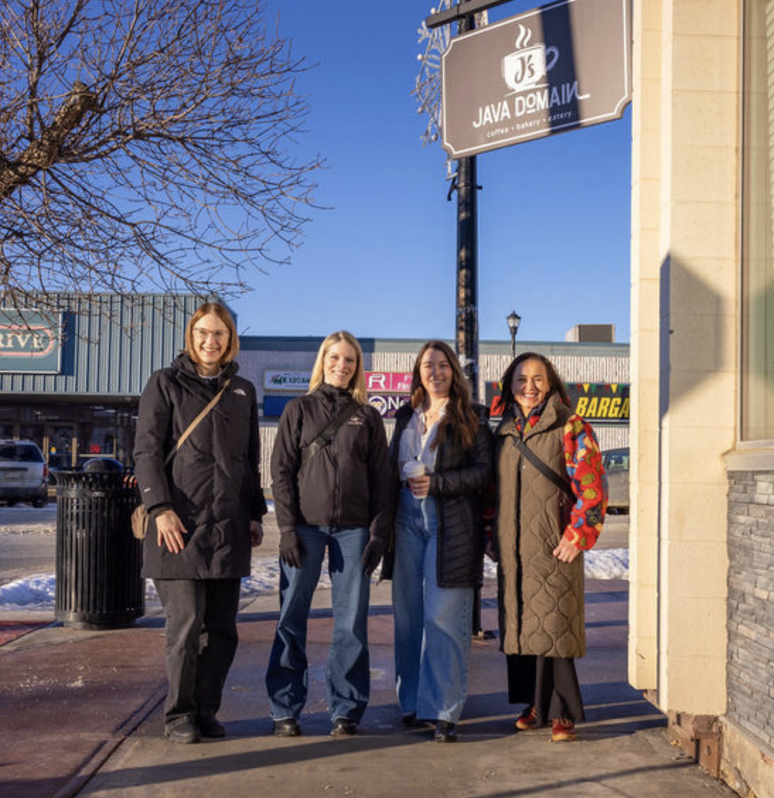 Energy Alberta team in downtown Peace River