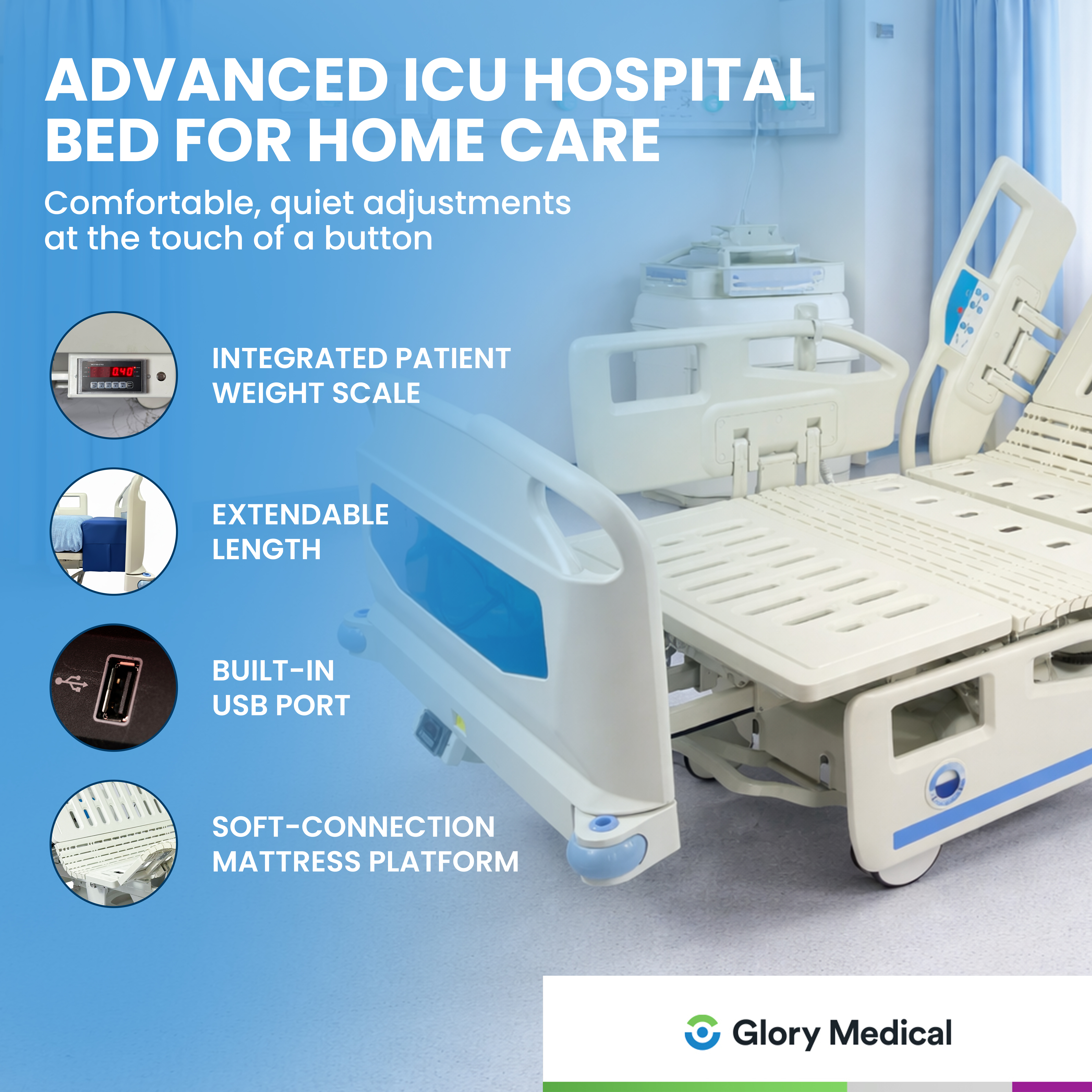 PAM 7 Full Electric Premium Hospital Bed
