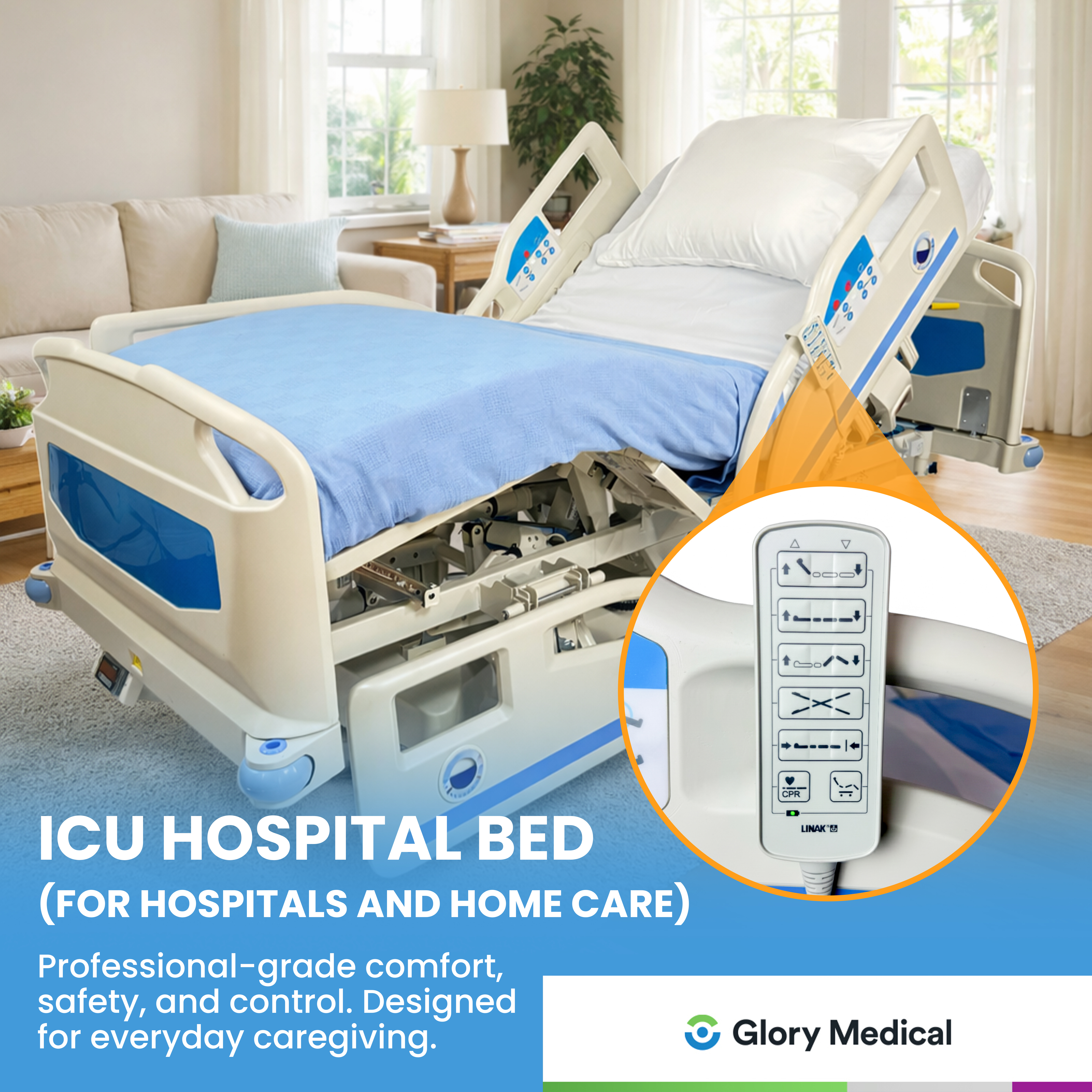PAM 7 Full Electric Premium Hospital Bed