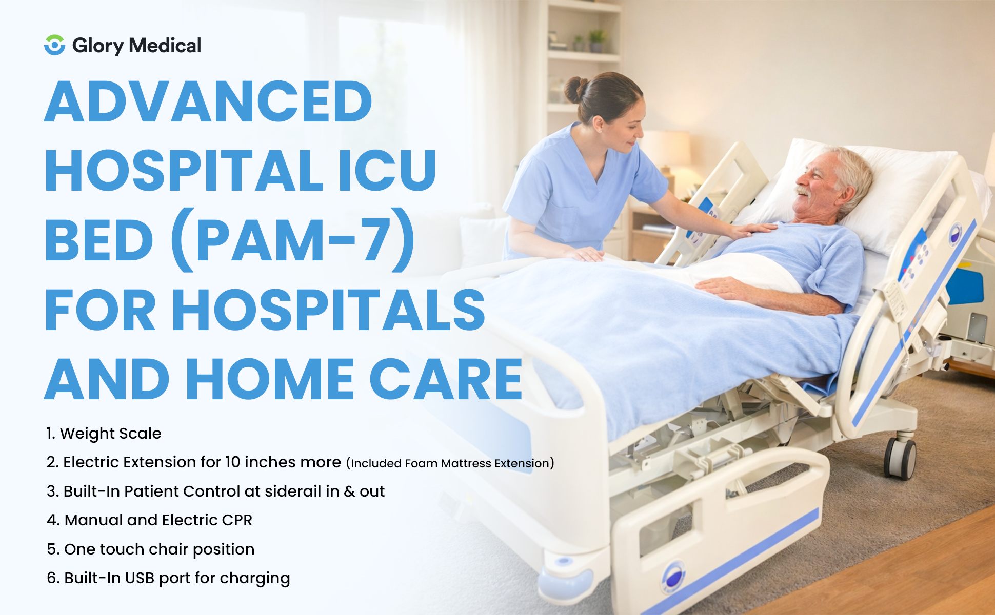 PAM 7 Full Electric Premium Hospital Bed