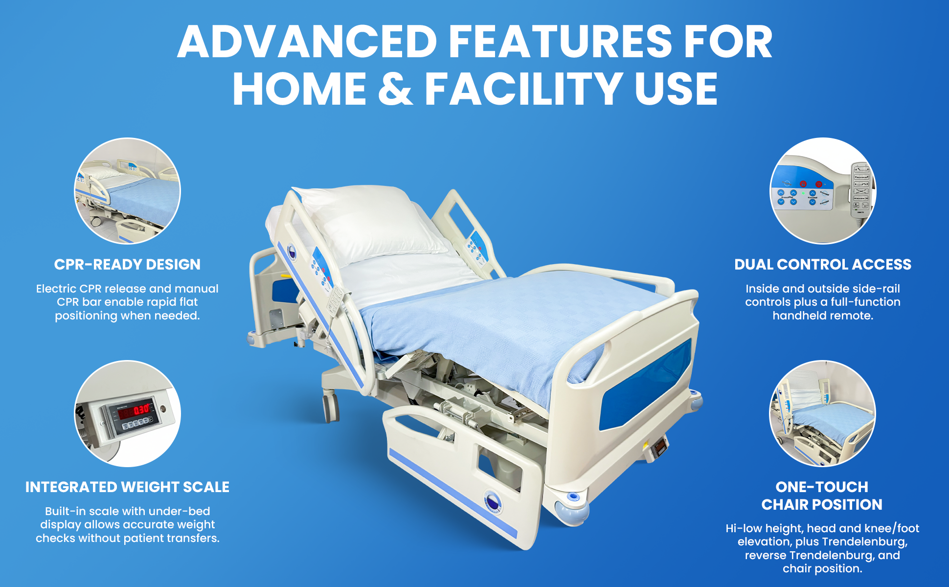 PAM 7 Full Electric Premium Hospital Bed
