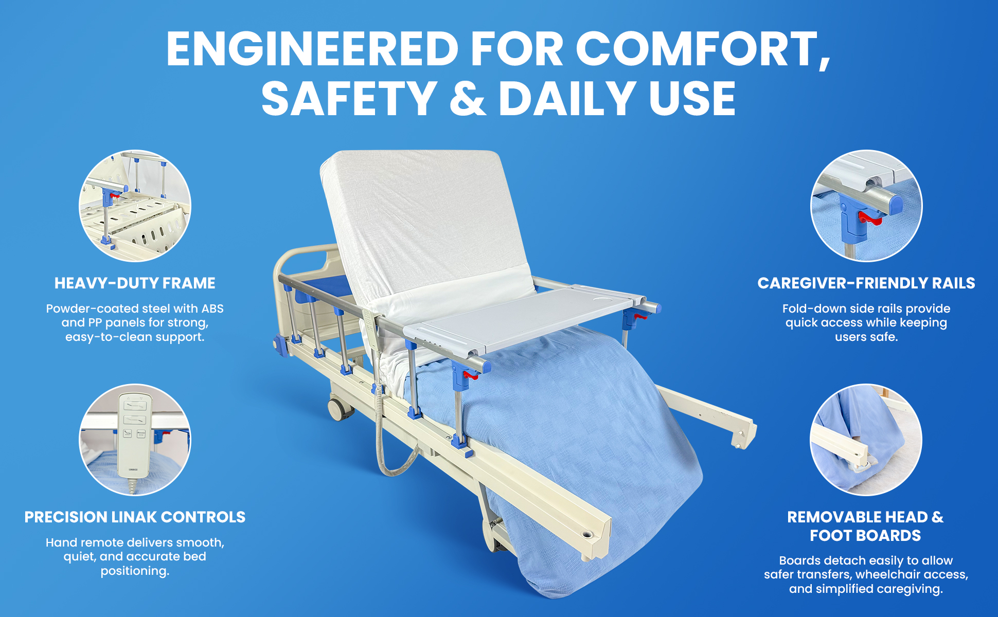 Glory Medical Full Electrical PAM 3C Full Electric Bed