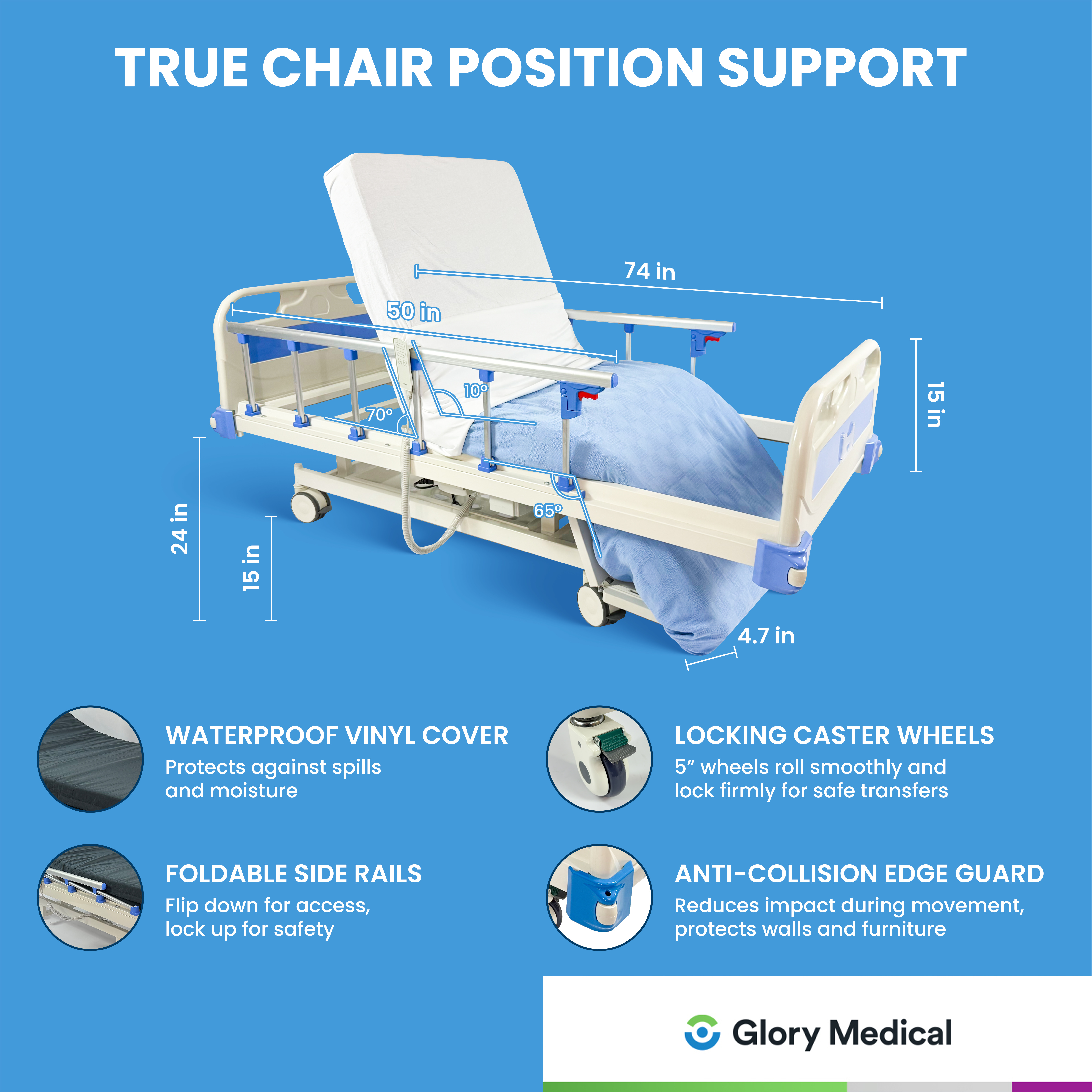 Glory Medical Full Electrical PAM 3C Full Electric Bed