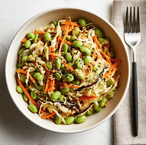 Edamame Salad with Peanut Dressing