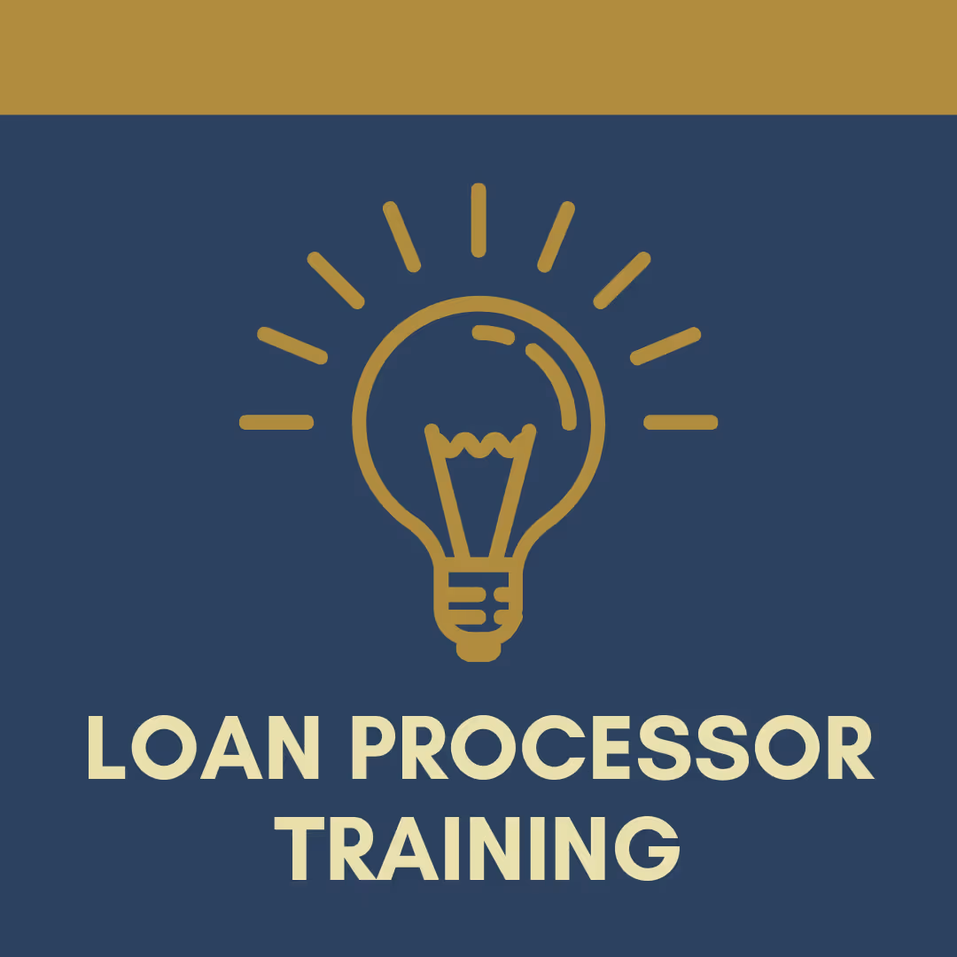Encompass LOS Loan Processor Training Course Card 
