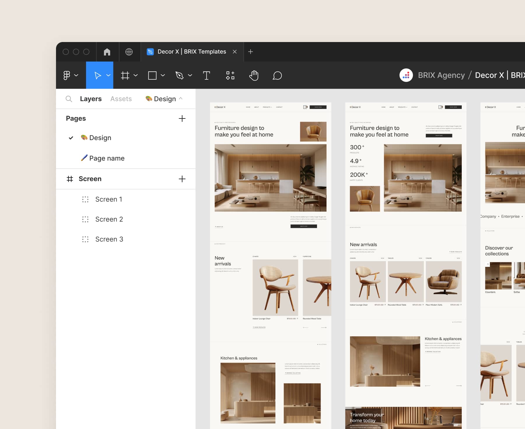 Decor X - Figma File Included - Online Ecommerce Webflow Template
