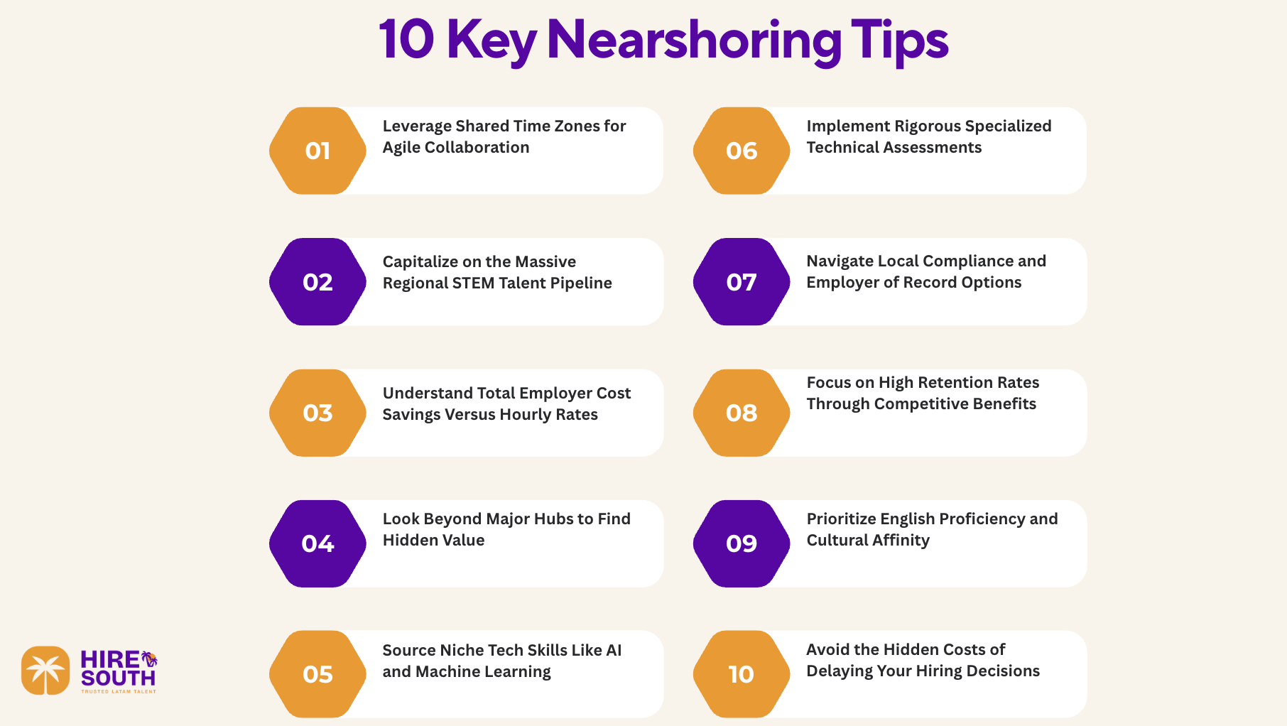 10 Key nearshoring tips 